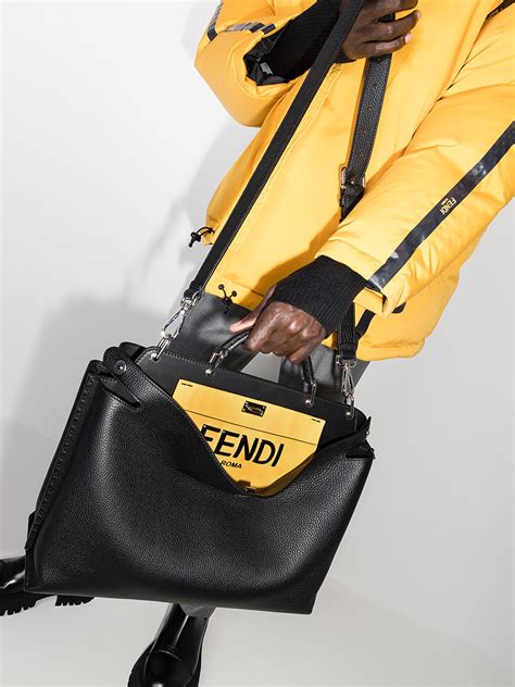 fendi bekaboo|fendi peekaboo leather bag.